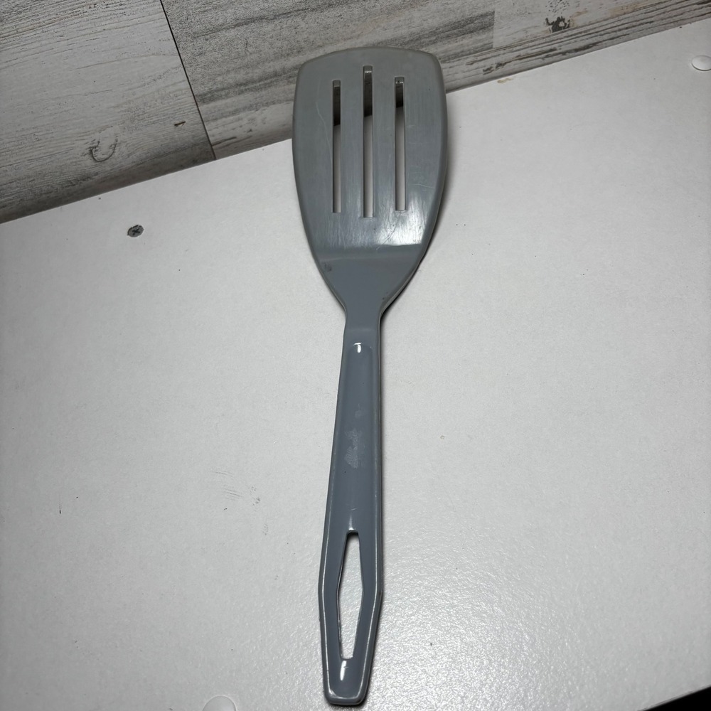 Gray Slotted Spatula Turner Kitchen Utensil‎ nylon vintage